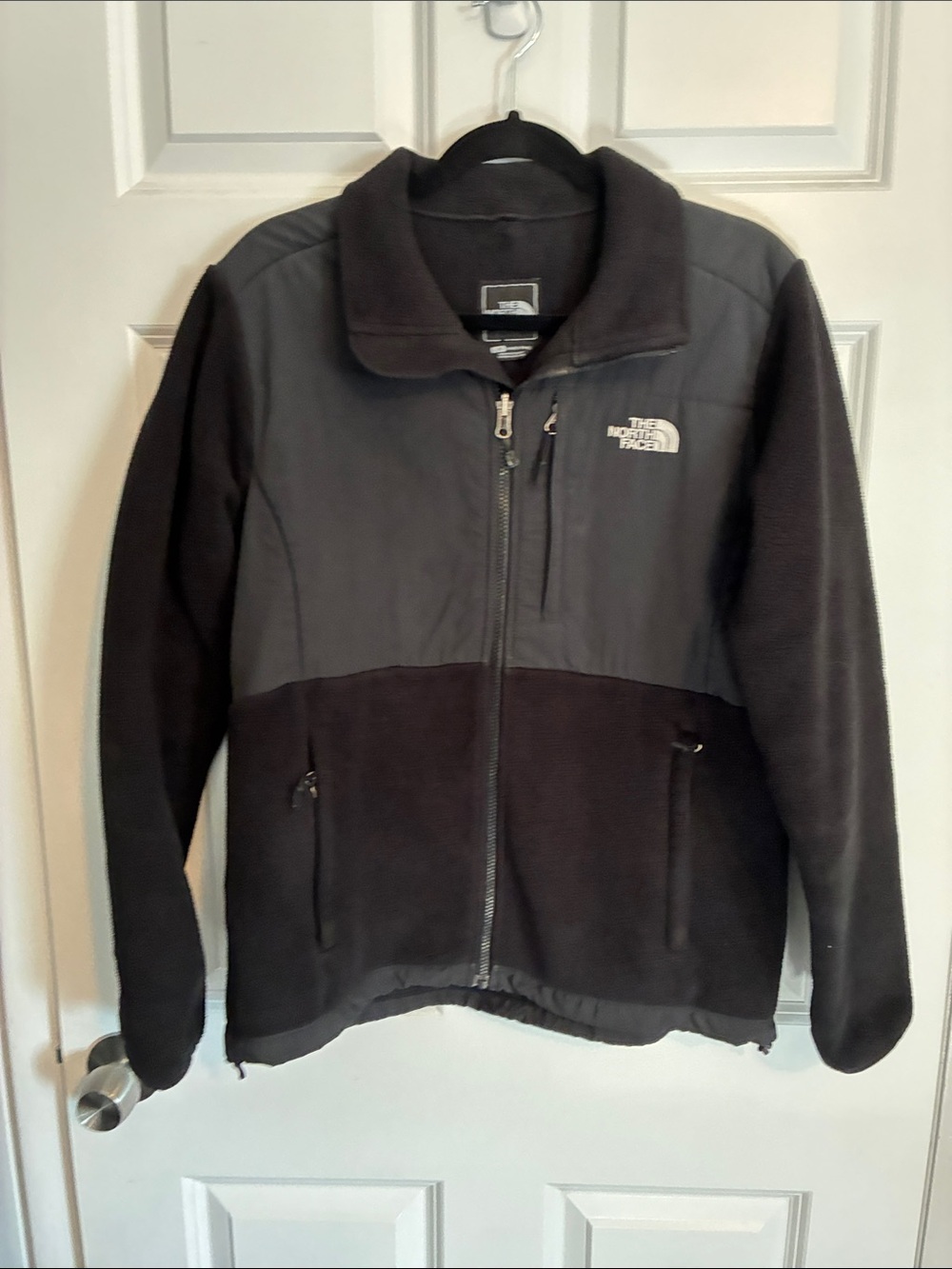The North Face Woman’s  Two-Tone Black/Charcoal Fleece Jacket